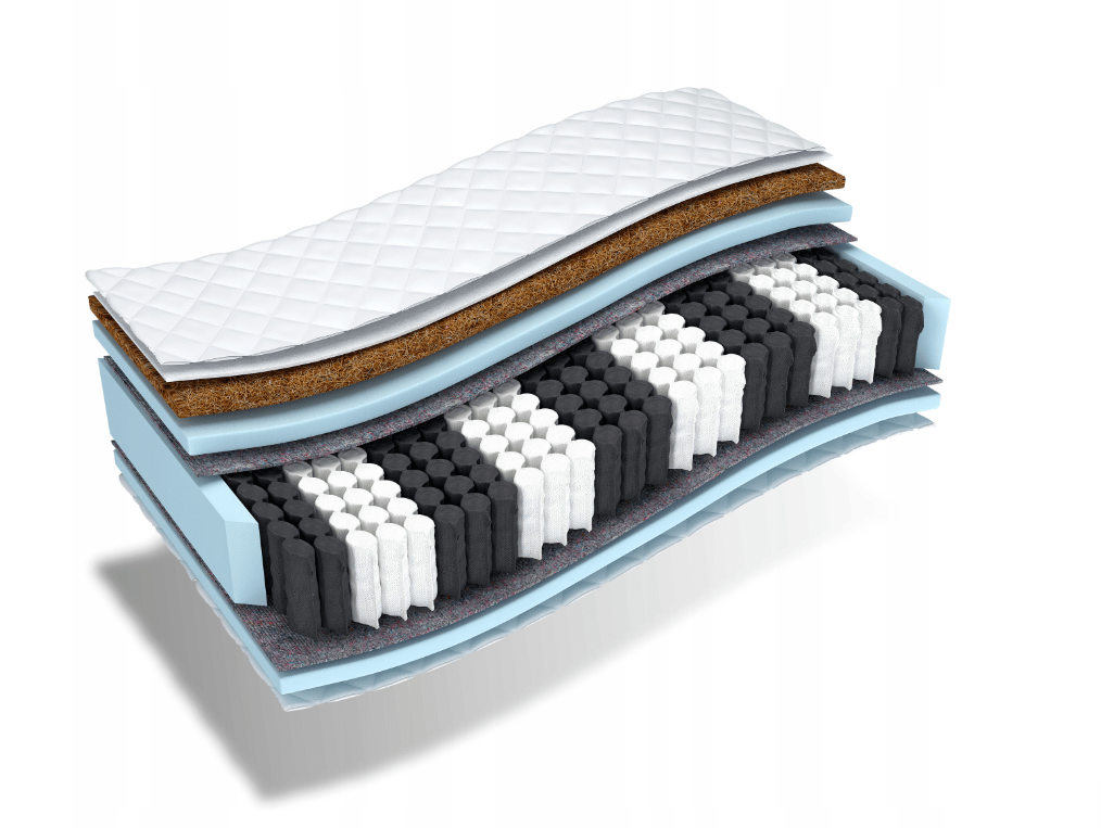 Čiužinys PUSNIS (storis : 24 cm, kietumas : H3/H4 vidutinio kietumo/kietas)