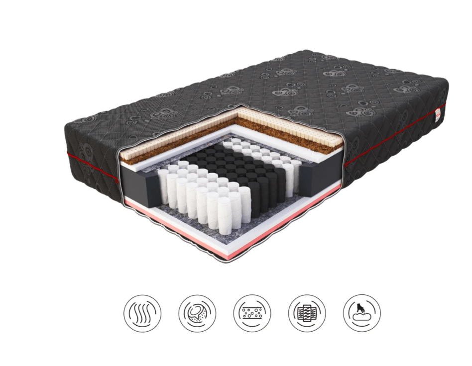 Čiužinys TAMSA (storis : 22 cm, kietumas : H3/H4 vidutinio kietumo/kietas) - Image 3