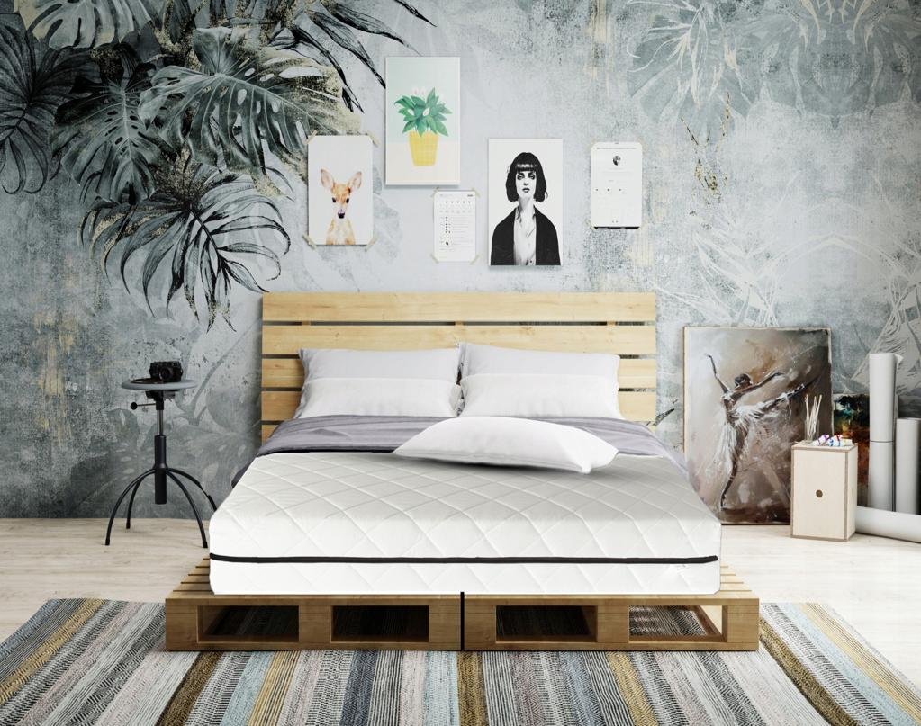 Čiužinys MILANO (storis : 20 cm, kietumas : H3/H2 vidutinio kietumo/vidutinio minkštumo)