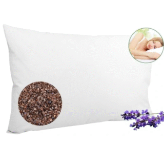 Pagalvė su grikių lukštais ir levandomis