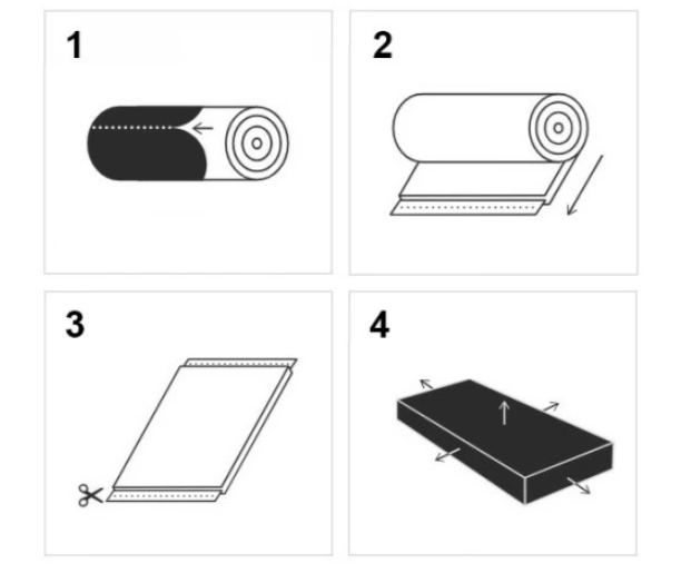 Čiužinys ITALIJA (storis : 20 cm, kietumas : H3/H2 vidutinio kietumo/vidutinio minkštumo) - Image 6