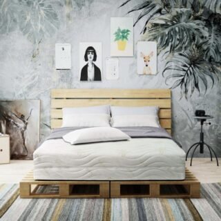 Čiužinys ITALIJA (storis : 20 cm, kietumas : H3/H2 vidutinio kietumo/vidutinio minkštumo)