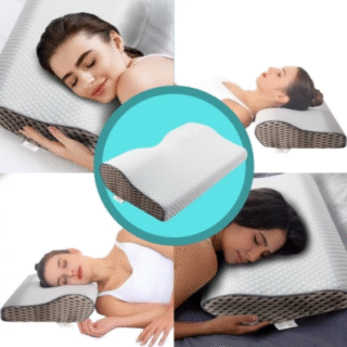 Pagalvė miegui ant šono ir pilvo su atminties putų užpildu