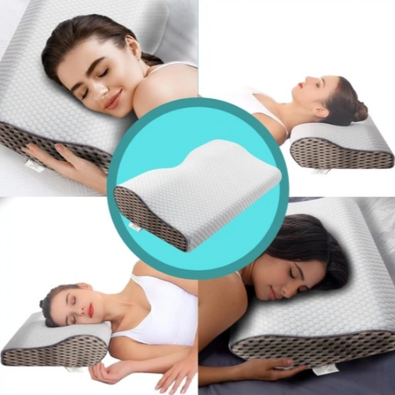 Pagalvė miegui ant šono ir pilvo su atminties putų užpildu