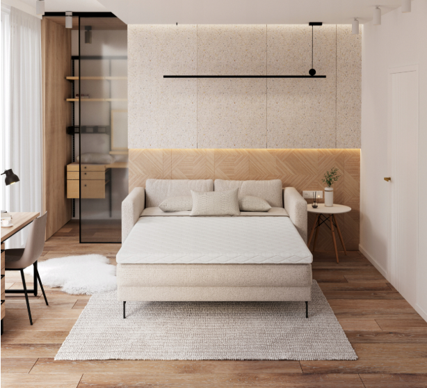 Antčiužinis PAVASARIS (storis : 8 cm, kietumas : H3/H2 vidutinio kietumo/vidutinio minkštumo)