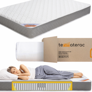 Hibridinis čiužinys 160x200, kišeninis, aukščiausios kokybės putų poliuretanas