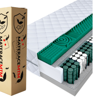 PRESTIGE LUX 140x200 pocket mattress, MASSAGING, profiled, COMFORTABLE, 20cm