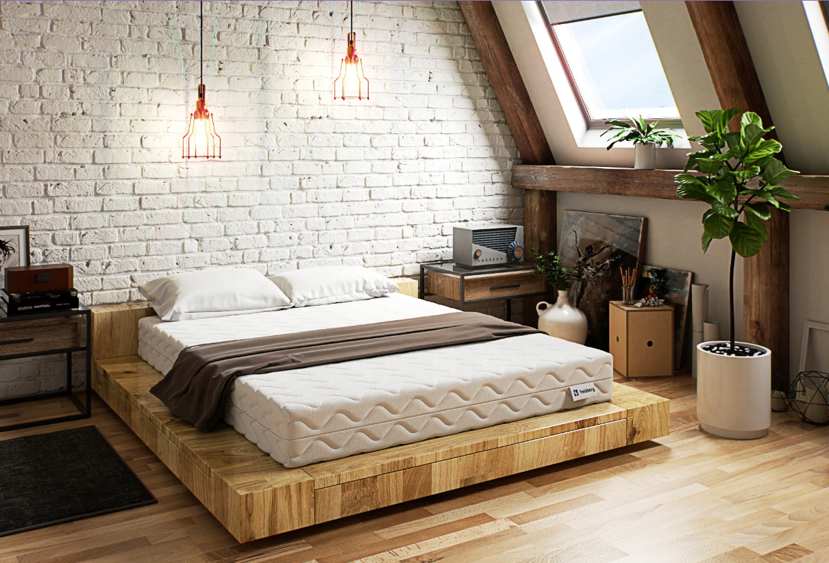 Čiužinys 160x200 vidutinio kietumo KOKOS kišeninės spyruoklės 7 zonos GREEN MAX - Image 5